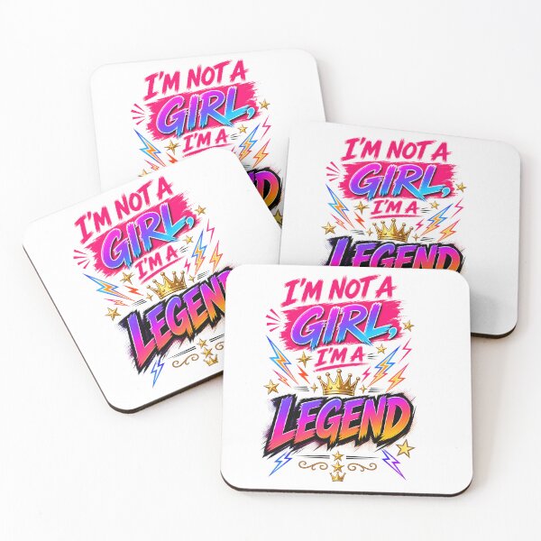 Item preview, I'm Not A Girl, I'm A Legend designed and sold by zakvisuals.