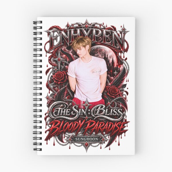 Item preview, Sunghoon Bloody Paradise Retro Background Portrait designed and sold by Valeree Store.