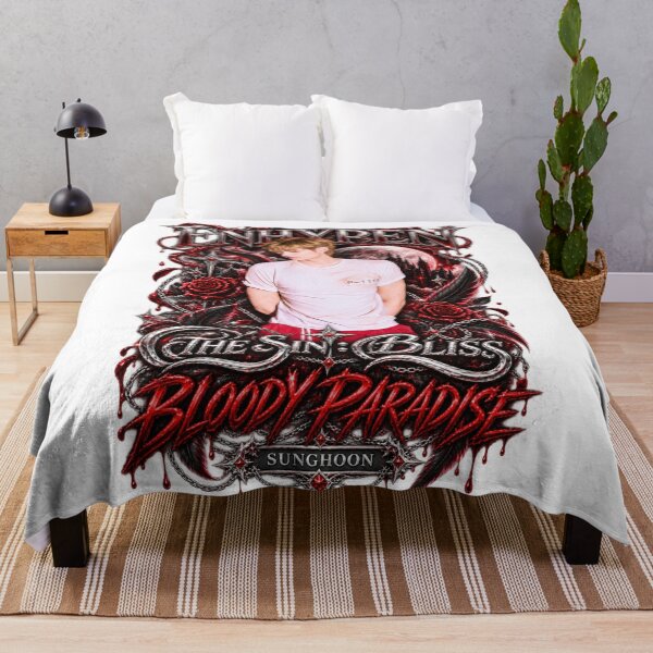 Item preview, Sunghoon Bloody Paradise Retro Background Portrait designed and sold by Valeree Store.