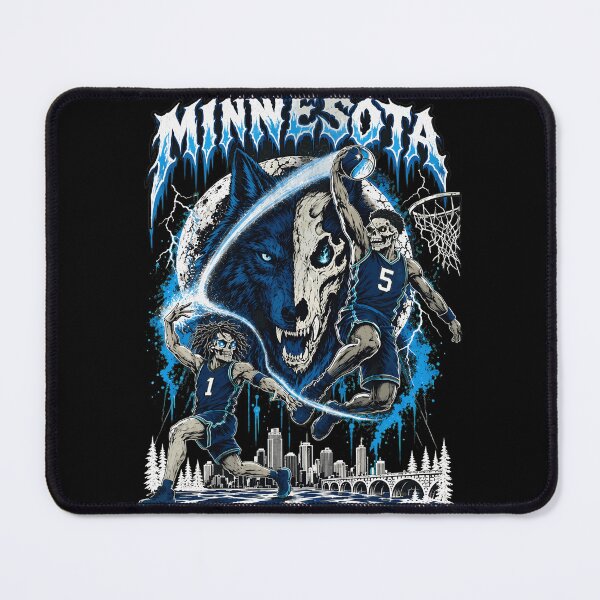 Item preview, Minnesota Wolf Skull Basketball Edgy Graphic designed and sold by RobertWil12795.