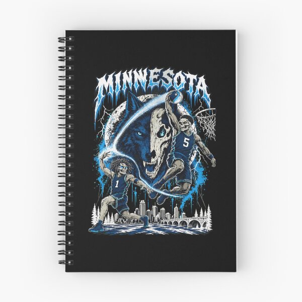 Item preview, Minnesota Wolf Skull Basketball Edgy Graphic designed and sold by RobertWil12795.