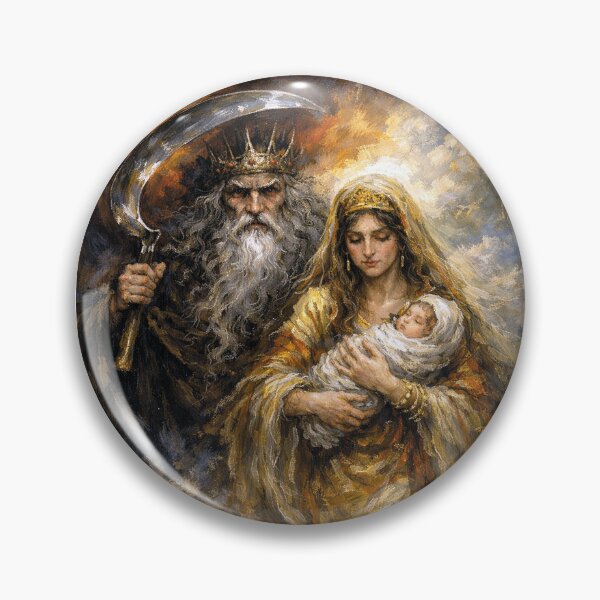 Item preview, Kronos and Rhea – Gods of the Ancient World Painting designed and sold by GalleryKauffeld.