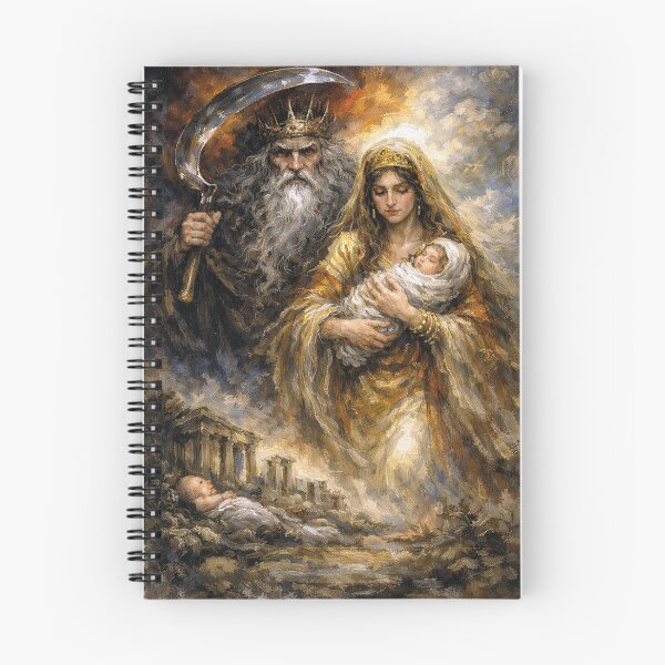 Item preview, Kronos and Rhea – Gods of the Ancient World Painting designed and sold by GalleryKauffeld.