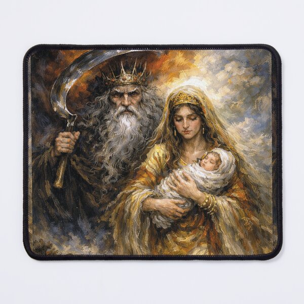 Item preview, Kronos and Rhea – Gods of the Ancient World Painting designed and sold by GalleryKauffeld.