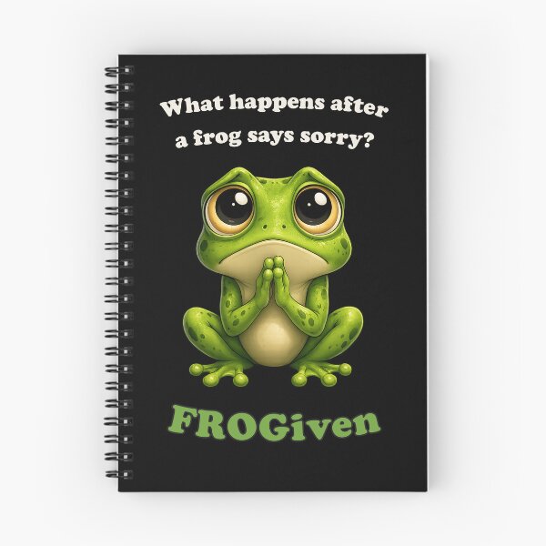 Item preview, Frogiven – Funny Frog Pun Cute Apology Dad Joke designed and sold by PuniverseDesign.