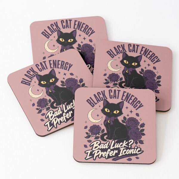 Item preview, Black Cat Energy Gothic Shirt | Halloween Pet Design designed and sold by MOCH- ART.