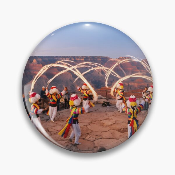 Item preview, Korean Traditional Pungmul Nori & Sangmo Spinning at Grand Canyon Art Print, Cultural Fusion Design designed and sold by SOOstudio73.