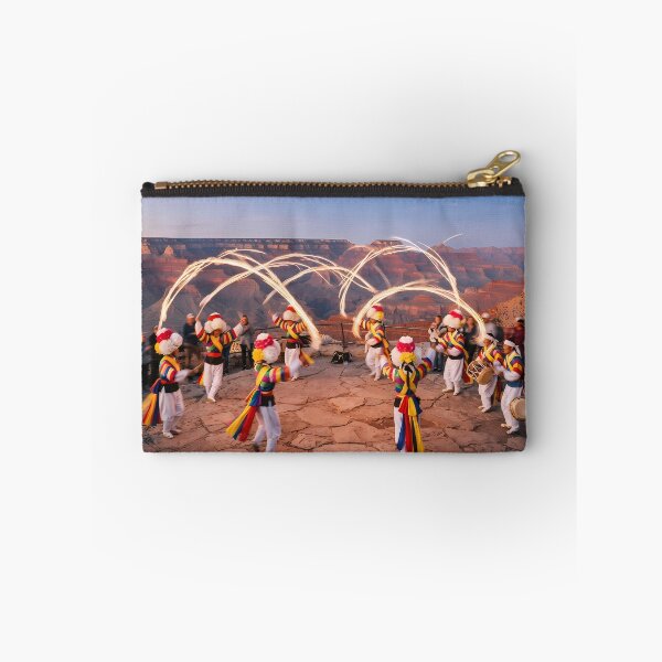 Item preview, Korean Traditional Pungmul Nori & Sangmo Spinning at Grand Canyon Art Print, Cultural Fusion Design designed and sold by SOOstudio73.