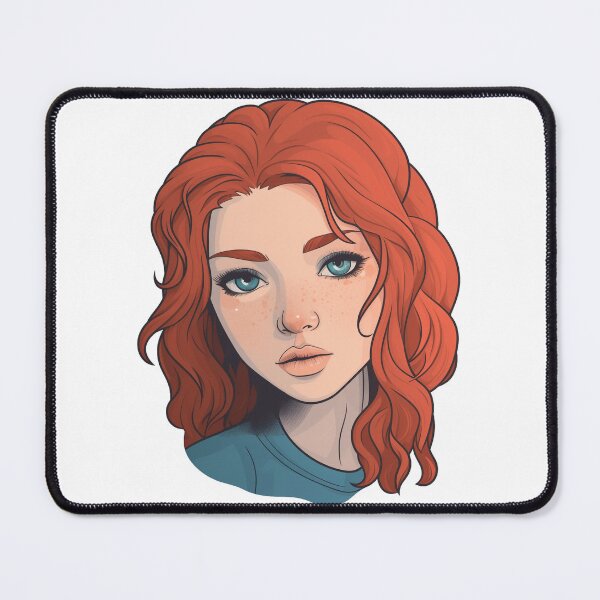 Item preview, woman with long red hair designed and sold by Marie Colençon.