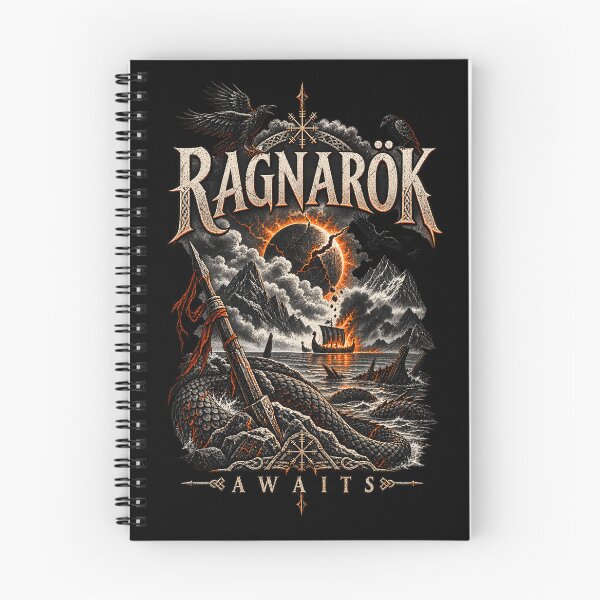 Item preview, RAGNARÖK AWAITS — Viking Norse Mythology Jörmungandr Ragnarok Design designed and sold by R3X .