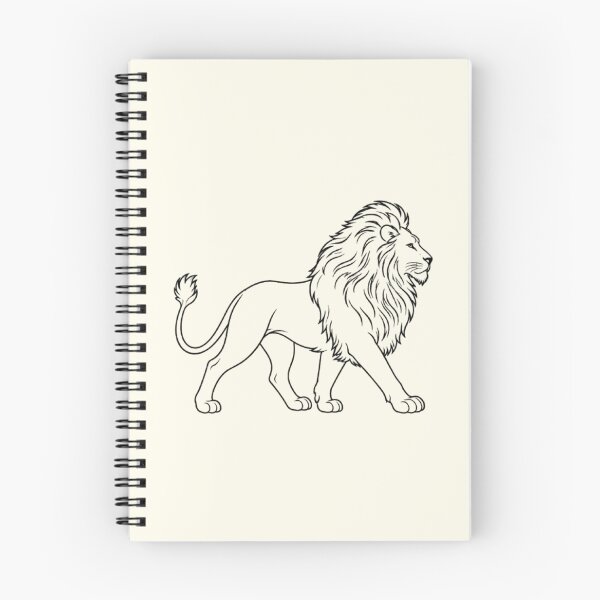 Item preview, Walking Lion Coloring Book Design – Wild Africa Animal Art designed and sold by annenambiro.