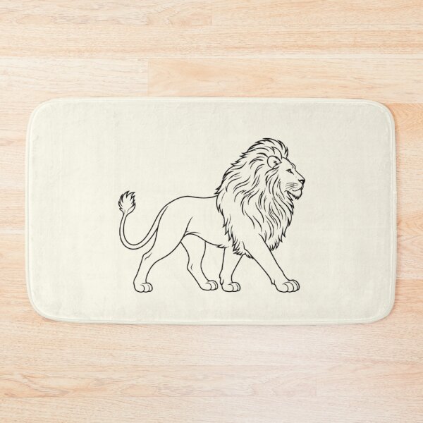 Item preview, Walking Lion Coloring Book Design – Wild Africa Animal Art designed and sold by annenambiro.