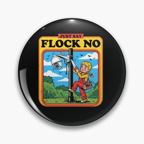 Item preview, Just Say Flock No Funny Anti Surveillance Retro Comic Girl designed and sold by AdyKurniawan.