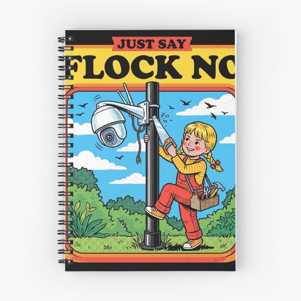 Item preview, Just Say Flock No Funny Anti Surveillance Retro Comic Girl designed and sold by AdyKurniawan.