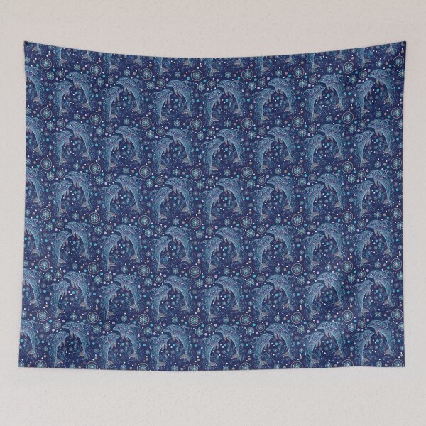 Item preview, Dots cute dolphin pattern designed and sold by Alaa-momani.