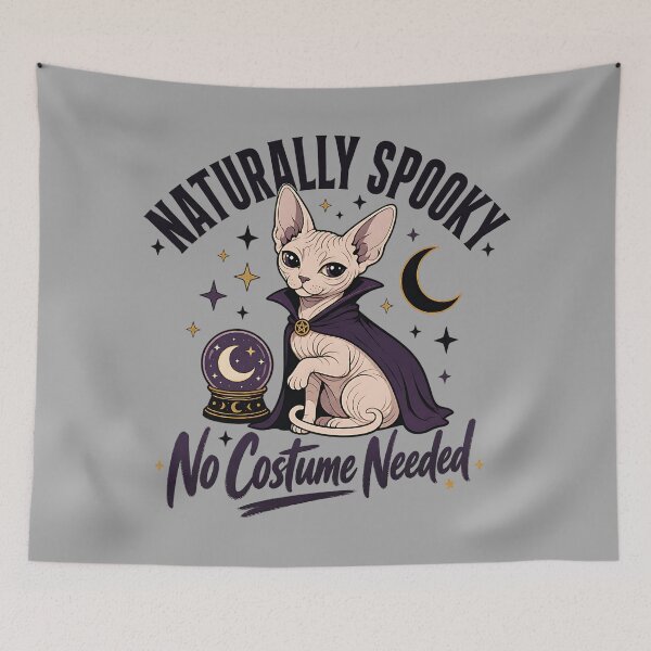 Item preview, Naturally Spooky Sphynx Cat Shirt | Halloween Pet Design designed and sold by MOCH- ART.