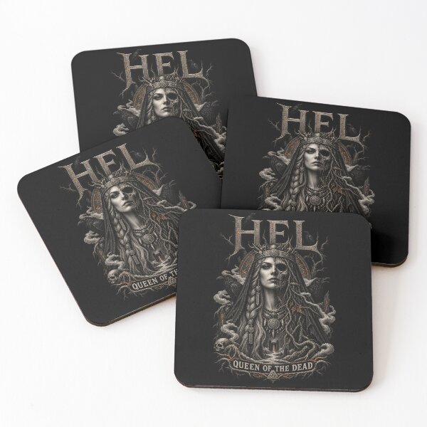 Item preview, HEL — QUEEN OF THE DEAD — Norse Goddess Dark Viking Mythology Design designed and sold by R3X .
