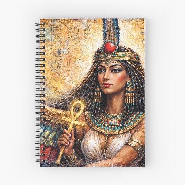 Item preview, Egyptian Goddess Ma'at –  Guardian of Cosmic Order Painting designed and sold by GalleryKauffeld.