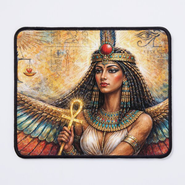 Item preview, Egyptian Goddess Ma'at –  Guardian of Cosmic Order Painting designed and sold by GalleryKauffeld.