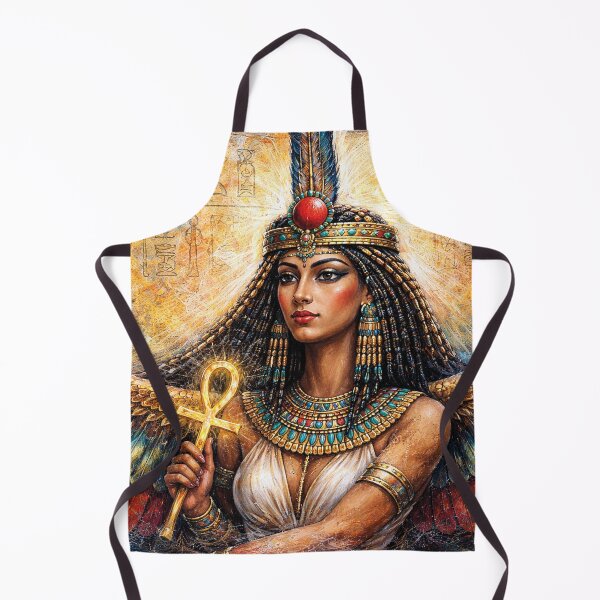 Item preview, Egyptian Goddess Ma'at – Guardian of Cosmic Order Painting designed and sold by GalleryKauffeld.
