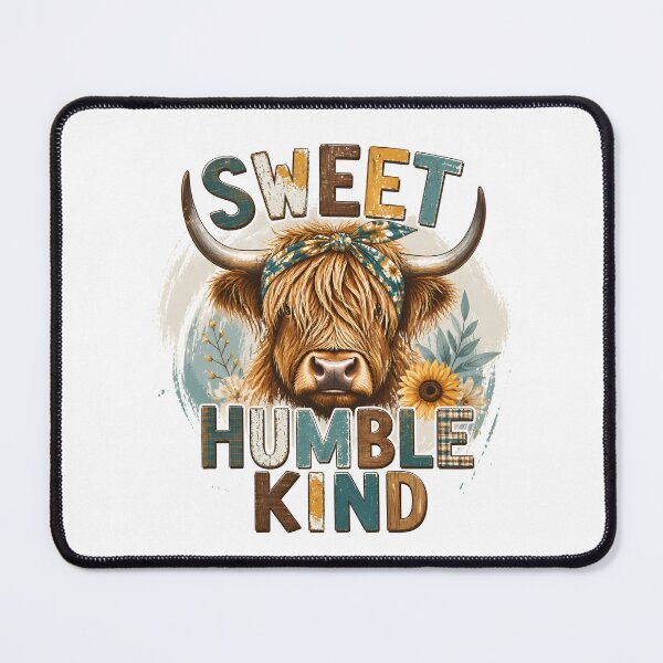 Artikelvorschau, Sweet Humble Kind Highland Cow entworfen und verkauft von BackTWO.