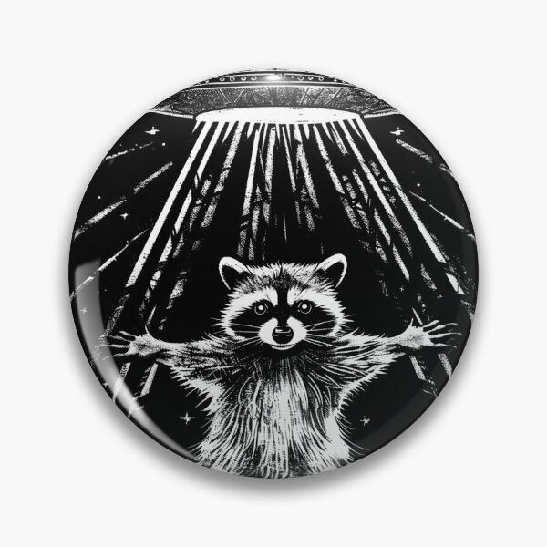 Item preview, Alien Abduction Raccoon UFO designed and sold by BackTWO.