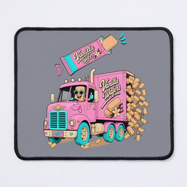 Item preview, Vanilla Wafers Candy Truck – Retro 70s Cartoon designed and sold by Aimetoi.