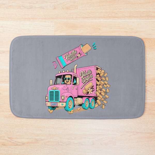 Item preview, Vanilla Wafers Candy Truck – Retro 70s Cartoon designed and sold by Aimetoi.