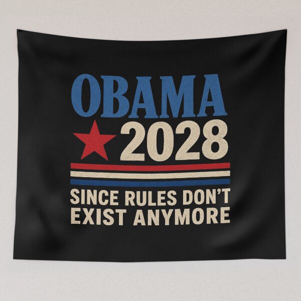 Item preview, Funny Political, Since Rules Don't Exist Anymore Obama 2028 designed and sold by Dr-Hulk-Grock.