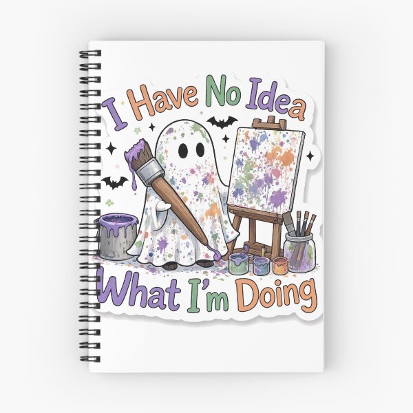 Item preview, Funny Artist Ghost I Have No Idea What Im Doing designed and sold by digital.stickerperso.com.
