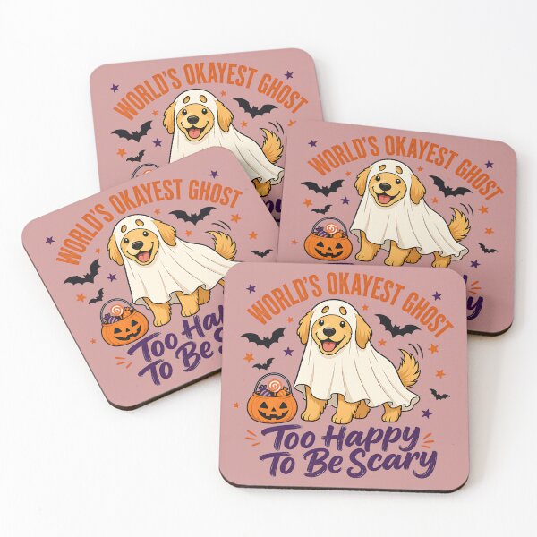 Item preview, World's Okayest Ghost Golden Retriever Shirt | Halloween Design designed and sold by MOCH- ART.