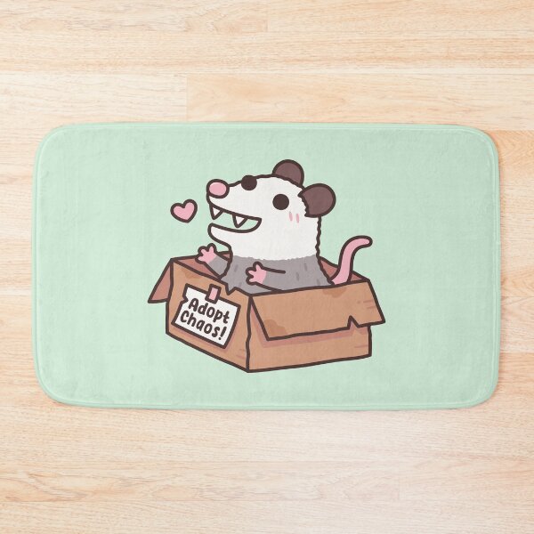 Item preview, Adopt Chaos Funny Cute Opossum in Cardboard Box designed and sold by rustydoodle.