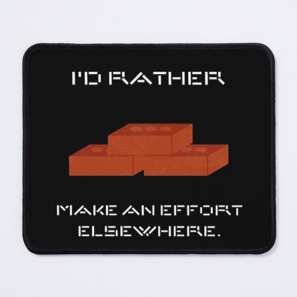 Item preview, Id Rather Make An Effort Elsewhere Minimalist Quote Shirt designed and sold by Mircea786.