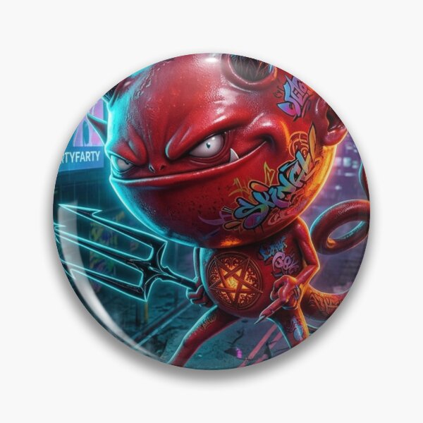 Item preview, Graffiti Devil in Neon City designed and sold by kiwiartyfarty.