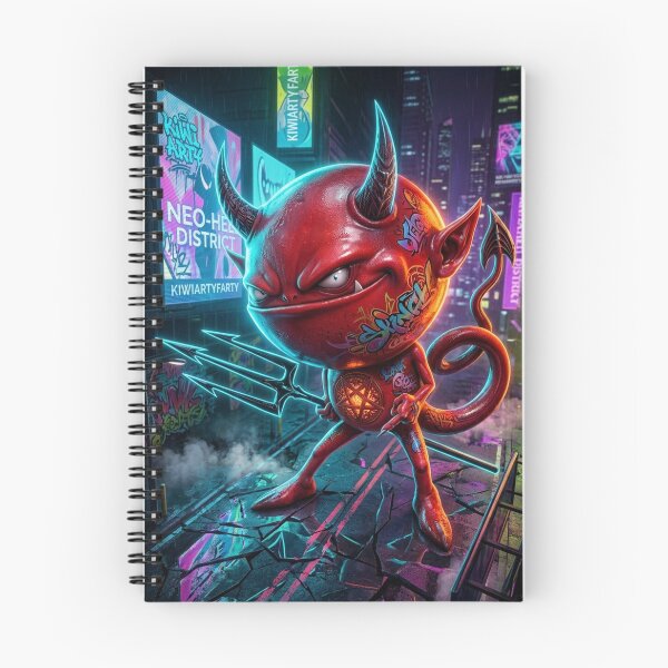 Item preview, Graffiti Devil in Neon City designed and sold by kiwiartyfarty.