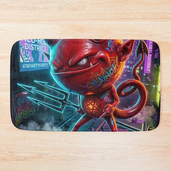 Item preview, Graffiti Devil in Neon City designed and sold by kiwiartyfarty.