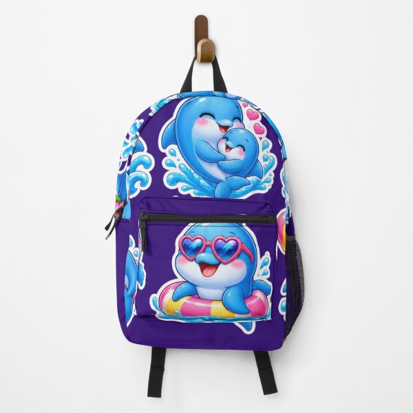 Item preview, Cute Kawaii Dolphin Sticker Pack – Adorable Ocean Animal designed and sold by KrishAuraa.