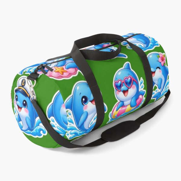 Item preview, Cute Kawaii Dolphin Sticker Pack – Adorable Ocean Animal designed and sold by KrishAuraa.