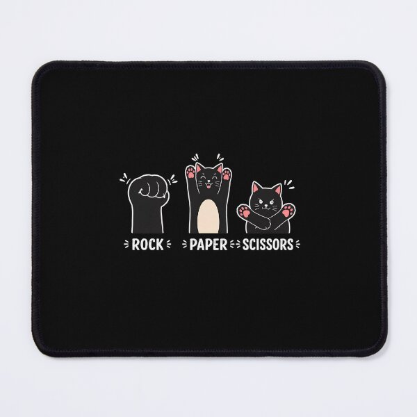 Item preview, Cute Cat Rock Paper Scissors Game Paw Print designed and sold by felixpalette.