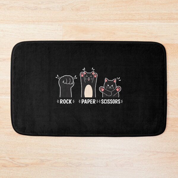 Item preview, Cute Cat Rock Paper Scissors Game Paw Print designed and sold by felixpalette.