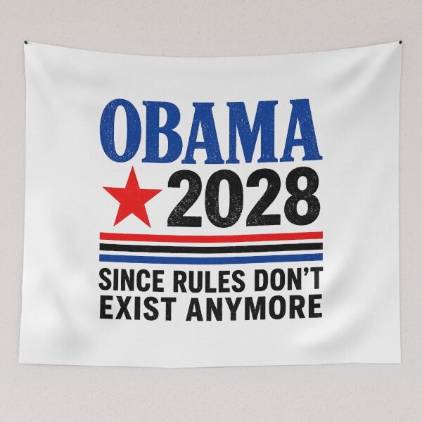 Item preview, Funny Political, Since Rules Don't Exist Anymore Obama 2028 designed and sold by Dr-Hulk-Grock.