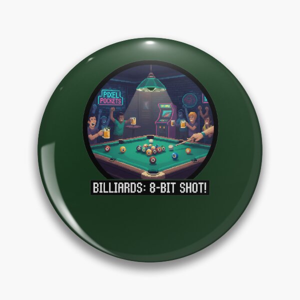 Item preview, Billiards 8-Bit Shot Retro Pool Night 766 designed and sold by ShirtPandaStore.