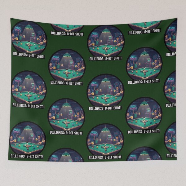 Item preview, Billiards 8-Bit Shot Retro Pool Night 766 designed and sold by ShirtPandaStore.