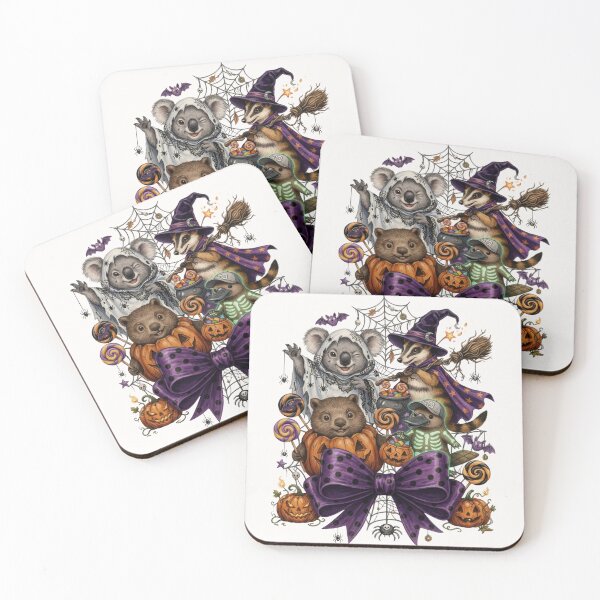 Item preview, Spooky Australian Wildlife Halloween – Cute Aussie Animals Spooky Season Art designed and sold by Wennebabs.