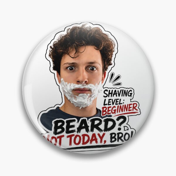 Item preview, Shaving Level Beginner Beard Not Today Bro Funny Shave Meme designed and sold by iwzzuel.