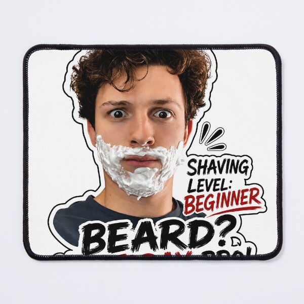 Item preview, Shaving Level Beginner Beard Not Today Bro Funny Shave Meme designed and sold by iwzzuel.