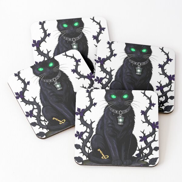 Item preview, Gothic Cemetery Black Cat Guardian designed and sold by IllumeInk.