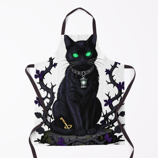 Item preview, Gothic Cemetery Black Cat Guardian designed and sold by IllumeInk.