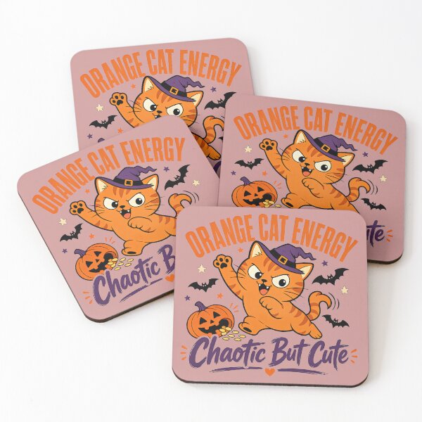 Item preview, Orange Cat Energy Halloween Shirt | Chaotic But Cute Pet Design designed and sold by MOCH- ART.