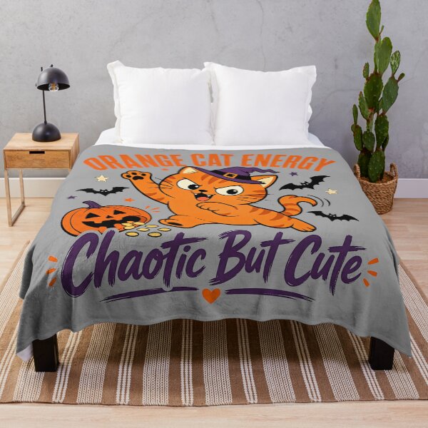 Item preview, Orange Cat Energy Halloween Shirt | Chaotic But Cute Pet Design designed and sold by MOCH- ART.